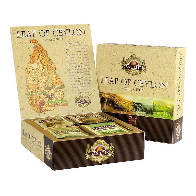 BASILUR Leaf of Ceylon Assorted přebal 40 gastro sáčků