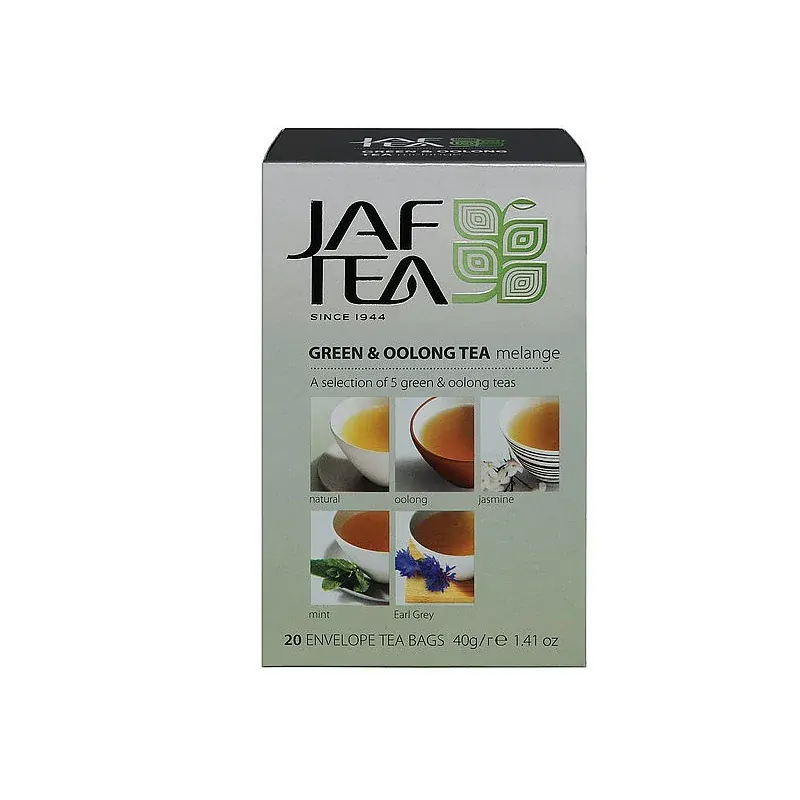 JAFTEA Green & Oolong Tea Mélange přebal 5x4x2g