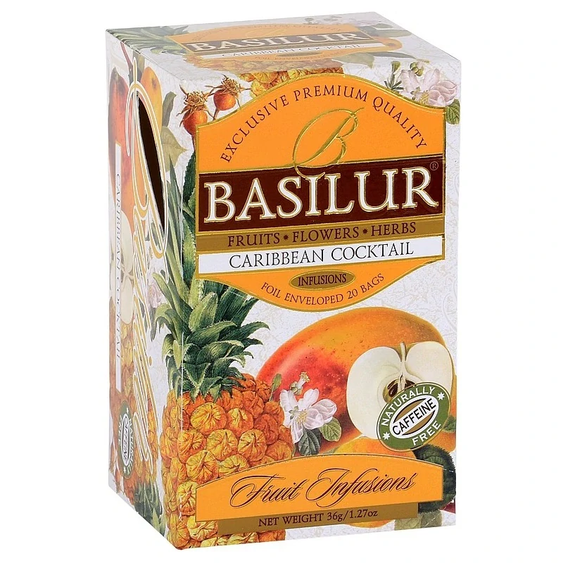 BASILUR Fruit Caribbean Cocktail přebal 25x1,8g