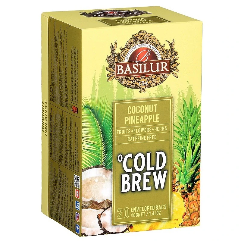 BASILUR Cold Brew Coconut Pineapple přebal 20x2g