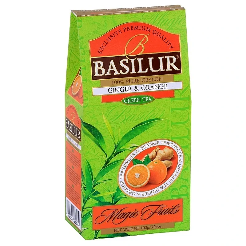 BASILUR Magic Green Ginger & Orange papír 100g
