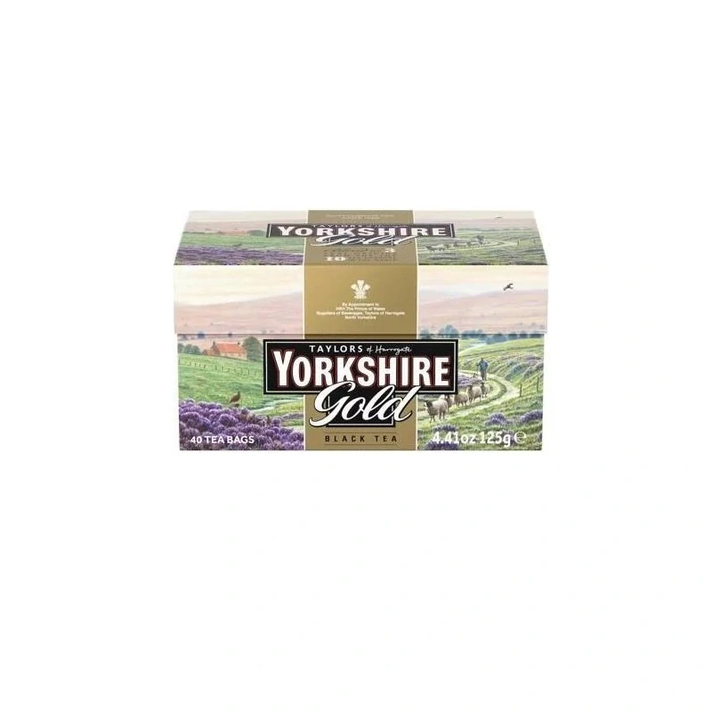 Yorkshire Gold Tea 40 Tea Bags - Černý sáčkový čaj Gold 40ks/125g