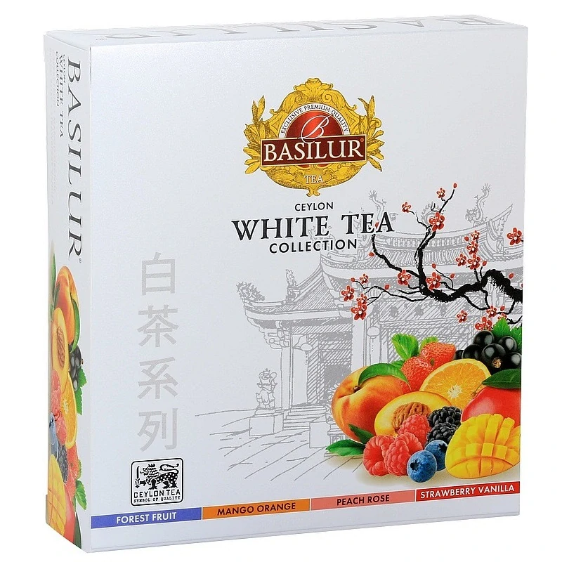 BASILUR White Tea Assorted přebal 40 gastro sáčků