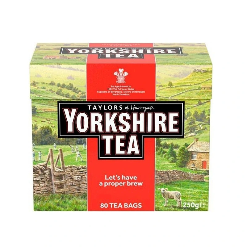 Yorkshire Tea 80 Tea Bags - Černý sáčkový čaj 80ks/250g