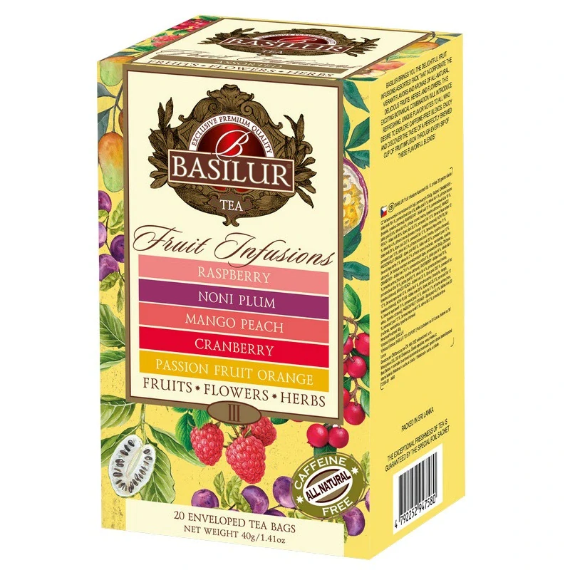 BASILUR Fruit Infusions Assorted Vol. III. přebal 20 gastro sáčků