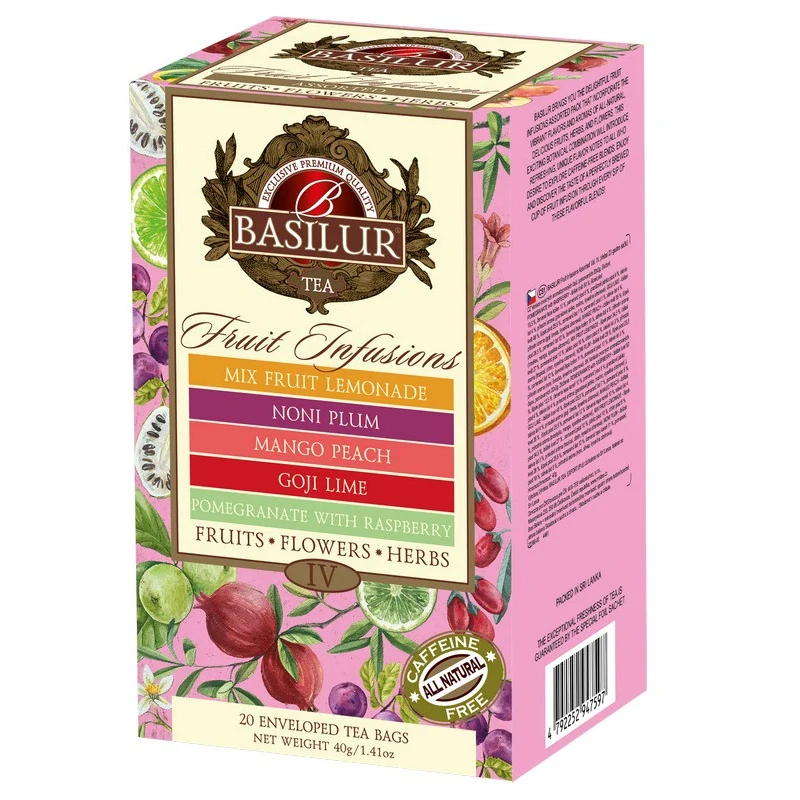 BASILUR Fruit Infusions Assorted Vol. IV. přebal 20 gastro sáčků