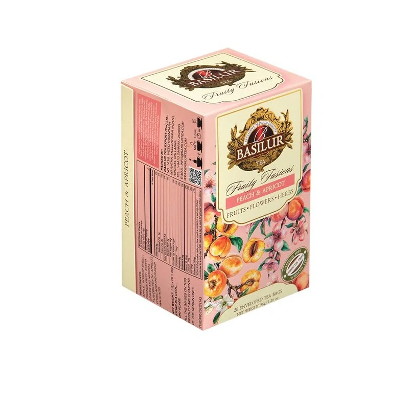 BASILUR Without Hibiscus Peach & Apricot přebal 20x1,8g