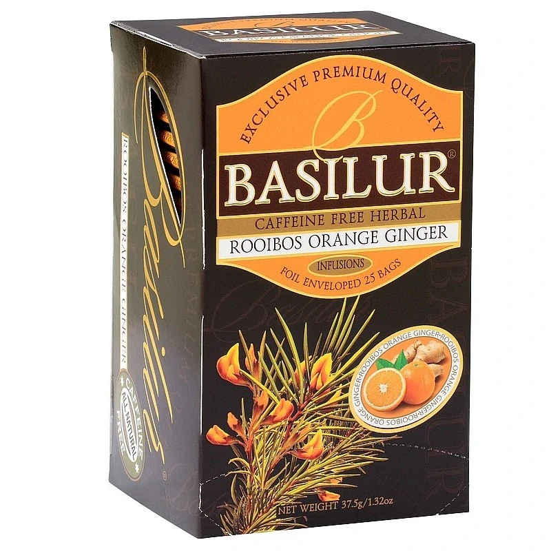 BASILUR Rooibos Orange Ginger přebal 25x1,5g