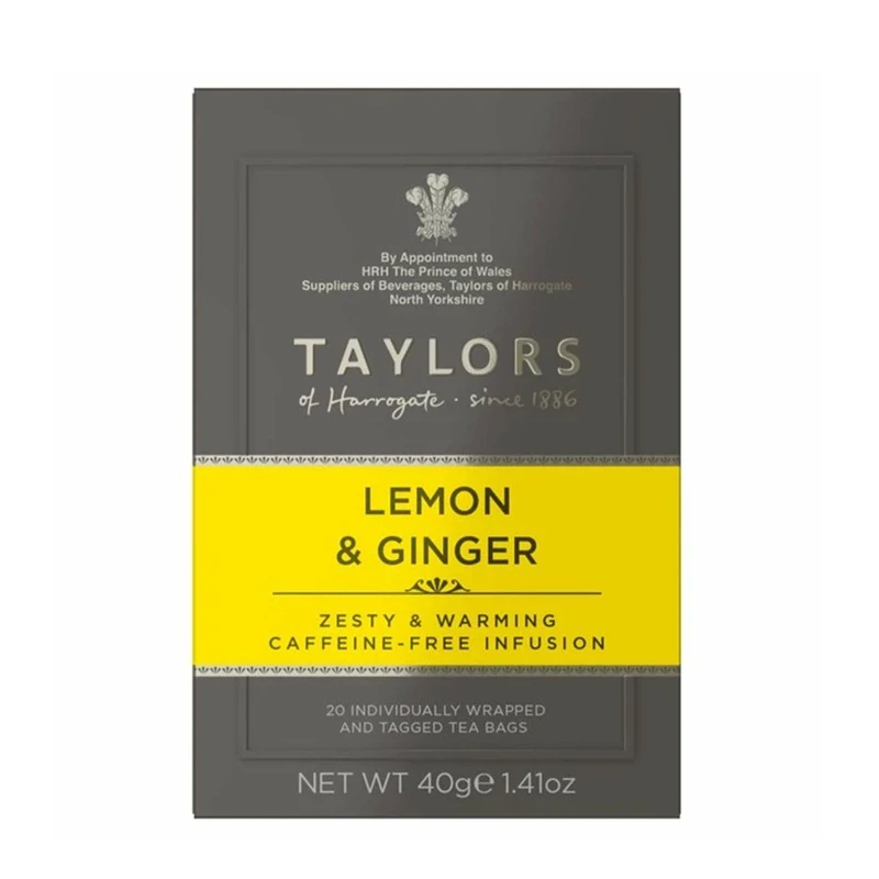 Taylors Lemon & Ginger Infusion 20 x 2,0g - Čaj s citronem a zázvorem 40g
