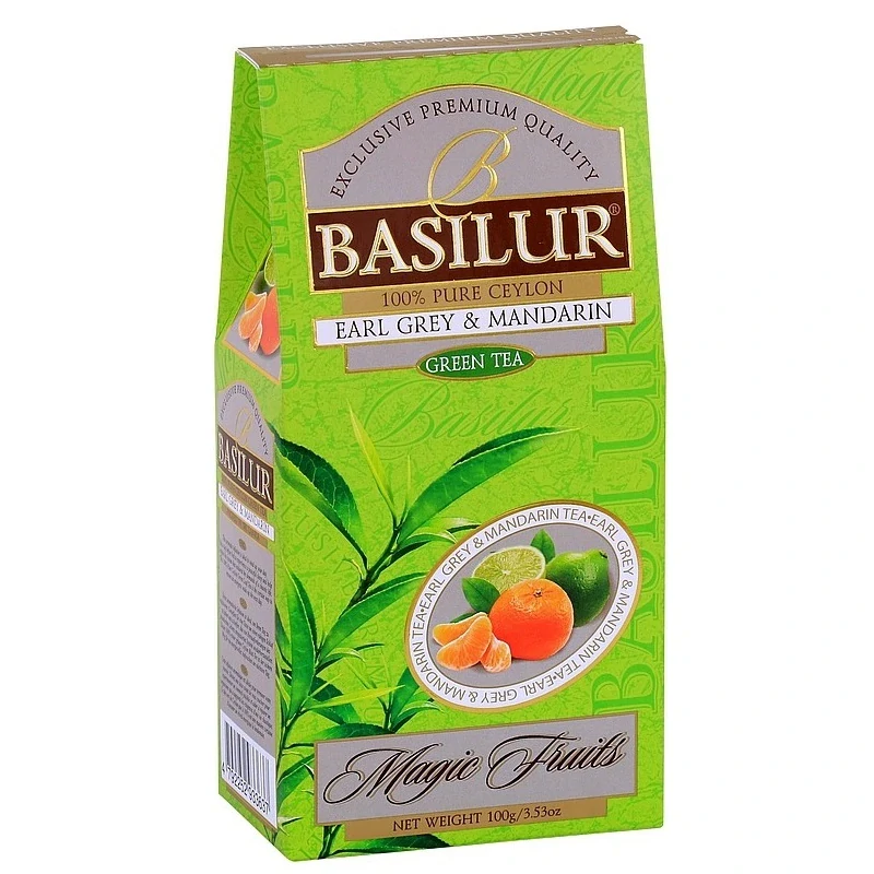 BASILUR Magic Green Earl Grey & Mandarin papír 100g