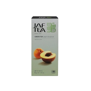 JAFTEA Green Peach Apricot nepřebal 25x2g