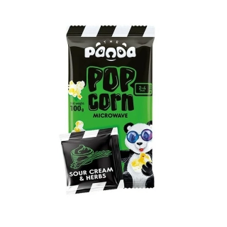 Panda 2/26 Popcorn s příchutí zakysané smetany a bylinek 100g