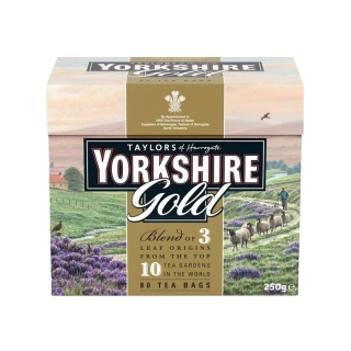 Yorkshire Gold Tea 80 Tea Bags - Černý sáčkový čaj Gold 80ks/250g