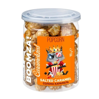 Boomza 9/25 karamelizovaný popcorn s příchutí slaného karamelu 90g