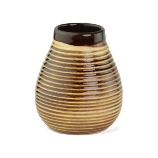 Keramická kalabasa standard Yerba Mate natural